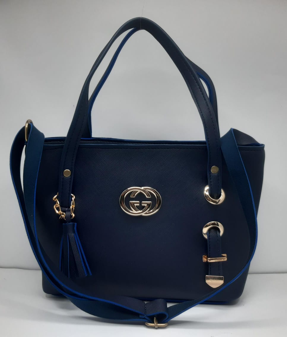 Navy Blue Elegance Tote Bag Wolvegaze.store